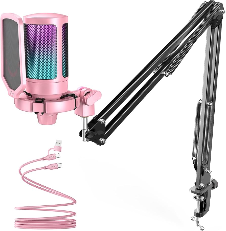 Amazon.co.jp: FIFINE USB コンデンサーマイク RGB光り カーディオイド Amazon.co.jp: FIFINE USB コンデンサーマイク RGB光り カーディオイド